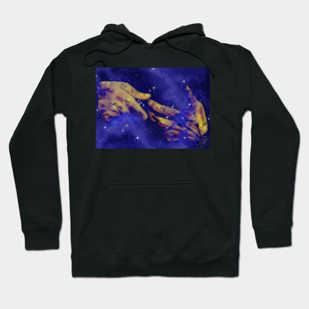 The Pillars of Creation but make it Destiel - painting Hoodie by dangerbeforeyou